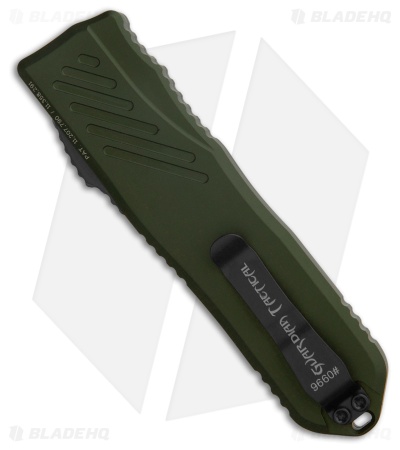 Guardian Tactical RECON-035 G2 T/E OTF Knife OD Green (3.3" Two-Tone Serr)