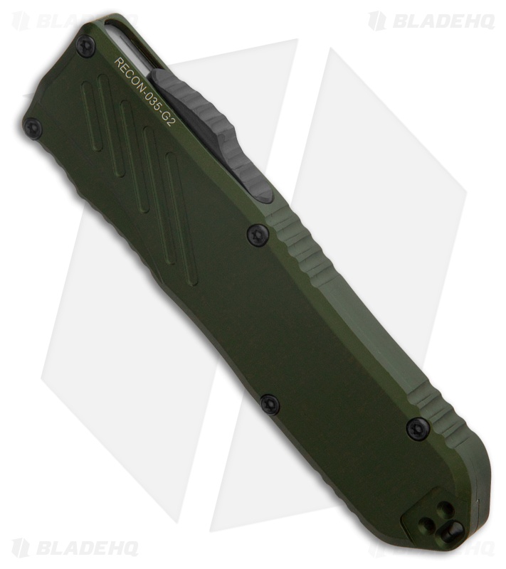 Guardian Tactical RECON-035 G2 T/E OTF Knife OD Green (3.3" Two-Tone Serr)