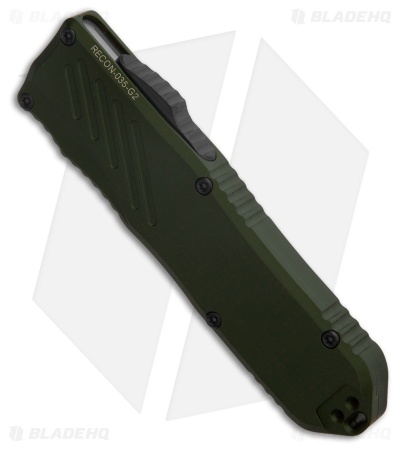 Guardian Tactical RECON-035 G2 T/E OTF MagnaCut Knife OD Green (3.3" Two-Tone)