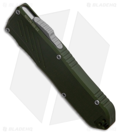 Guardian Tactical RECON-035 G2 T/E OTF MagnaCut Knife OD Green Al (3.3" SW Serr)
