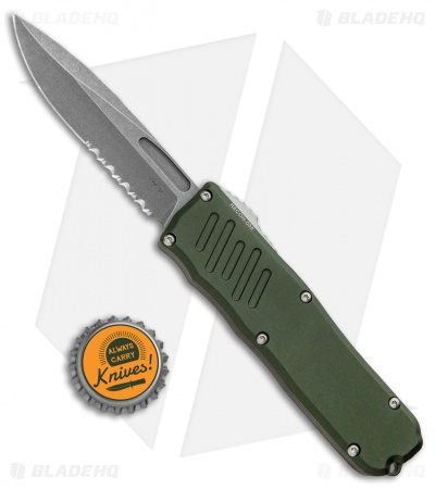 Guardian Tactical RECON-035 D/A OTF Automatic Knife OD Green (3.3" SW Serr) 