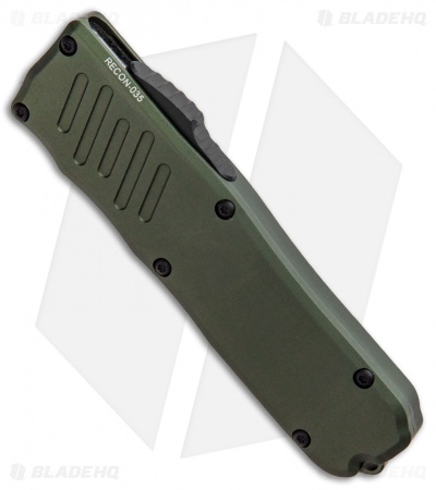 Guardian Tactical RECON-035 D/A OTF Automatic Knife OD Green (3.3"Two-Tone Serr)