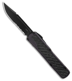 Guardian Tactical Scout S/E OTF Automatic Knife Gray/CF (3.5" Black Serr)
