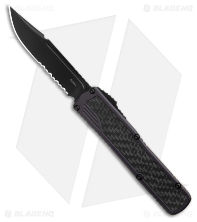 Guardian Tactical Scout S/E OTF Automatic Knife Gray/CF (3.5" Black Serr)