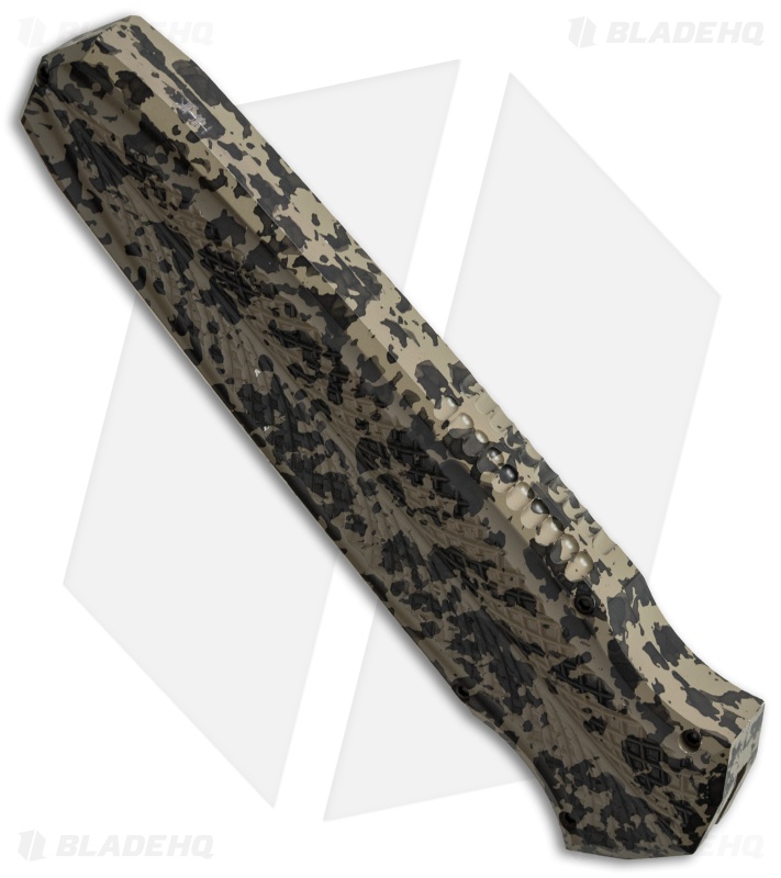 J.A. Harkins HHK Triton IIA Tan Speckle OTF Automatic Knife (4" Camo)