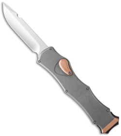 Heretic Knives Hydra Drop Point OTF Automatic Knife Cu/CF (3.6" Mirror)