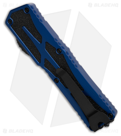 Heretic Knives Colossus OTF Automatic Knife Blue Aluminum (3.5" Two-Tone) 