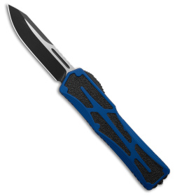 Heretic Knives Colossus OTF Automatic Knife Blue Aluminum (3.5" Two-Tone) 