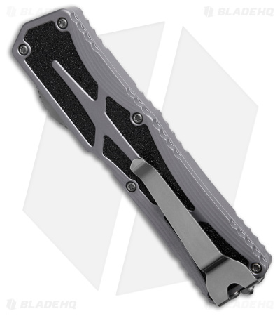 Heretic Knives Colossus OTF Automatic Knife Gray Aluminum (3.5" SW) 