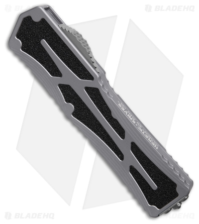 Heretic Knives Colossus OTF Automatic Knife Gray Aluminum (3.5" SW) 