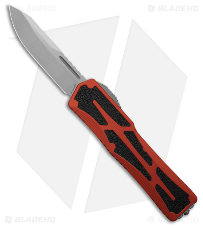 Heretic Knives Colossus OTF Automatic Knife Orange Aluminum (3.5" SW) 