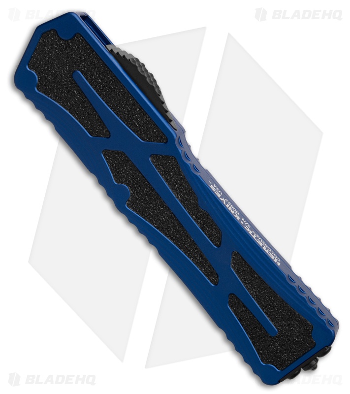 Heretic Knives Colossus MagnaCut OTF Automatic Knife Blue (3.5" Black DLC)