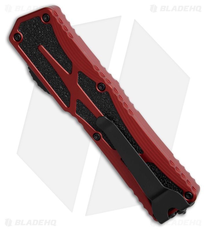 Heretic Knives Colossus MagnaCut Tactical OTF Automatic Knife Red (3.5" Black)