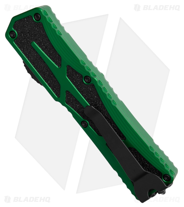 Heretic Knives Colossus Tanto OTF Toxic Green Aluminum (3.5" Black)