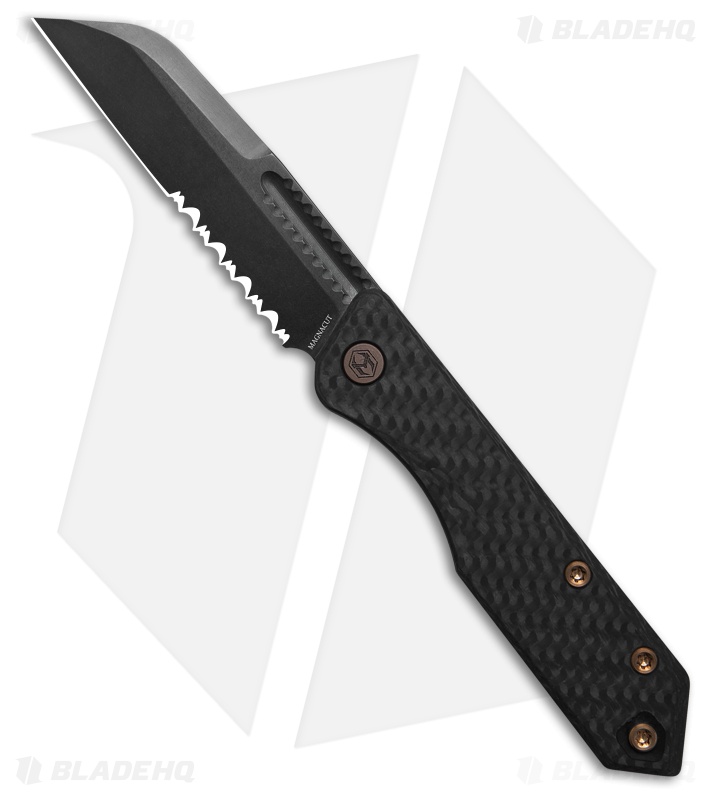 Heretic Jinn Slip Joint Knife CF/Bronze +DLC - Serr