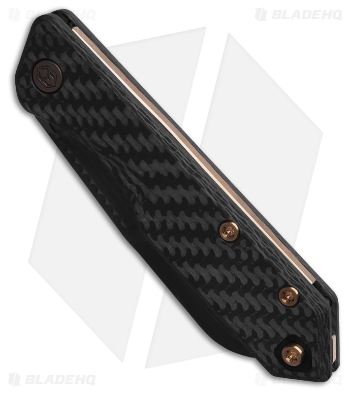 Heretic Jinn Slip Joint Knife CF/Bronze +DLC - Serr