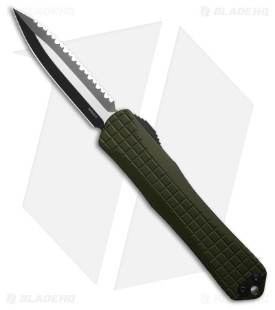 Heretic Knives Manticore X MagnaCut D/E Green Aluminum (3.6 Two-Tone Full Serr)