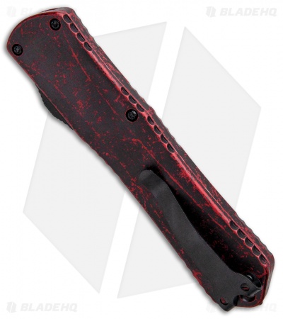 Heretic Knives Manticore-X Double Edge OTF Breakthrough Red (3.75" Black)