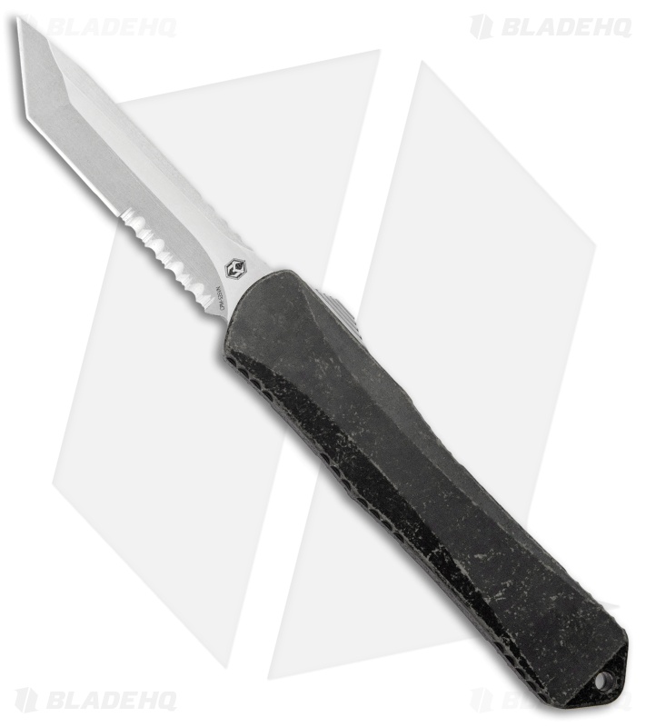 Heretic Knives Manticore-X Tanto OTF Breakthrough Green (3.75" Stonewash Serr)