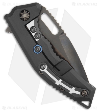 Heretic Knives Medusa V3 MagnaCut Frame Lock Knife Black Aluminum (3" SW DLC)