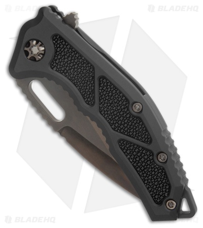 Heretic Knives Medusa V3 MagnaCut Frame Lock Knife Black Aluminum (3" SW DLC)