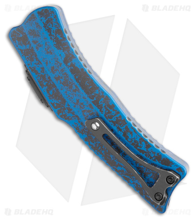 Heretic Knives ROC D/A OTF Automatic Knife Breakthrough Blue Al (3" Two-Tone) 