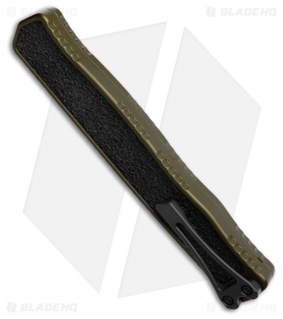 Heretic Cleric II OTF Auto Knife OD Green Aluminum/Rubber (4.25" DLC Full Serr)