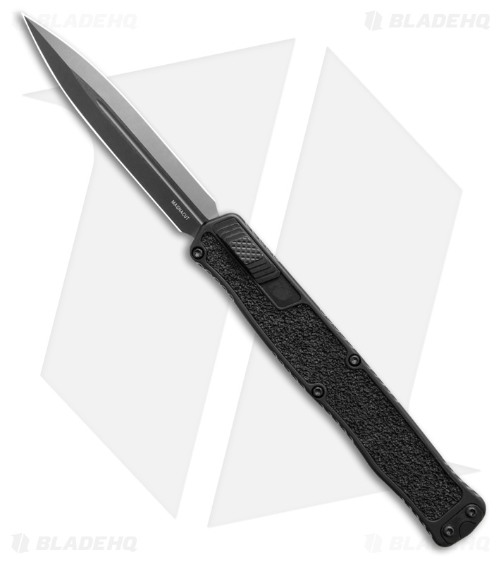 Heretic Cleric II OTF Auto Knife Black Aluminum/Rubber (4.25" DLC D/E)