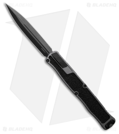 Heretic Cleric II Dagger OTF Auto Knife Gray Aluminum/Rubber (4.25" DLC)