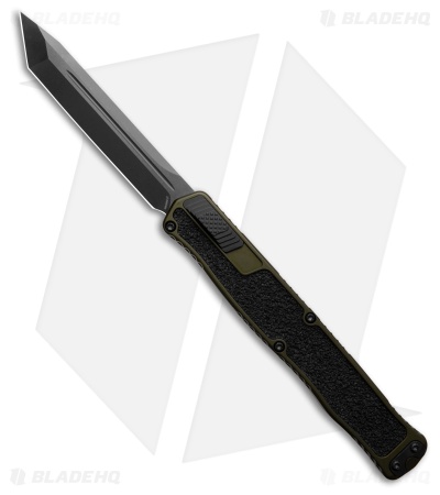 Heretic Cleric II OTF Auto Knife OD Green Aluminum/Rubber (4.25" DLC)
