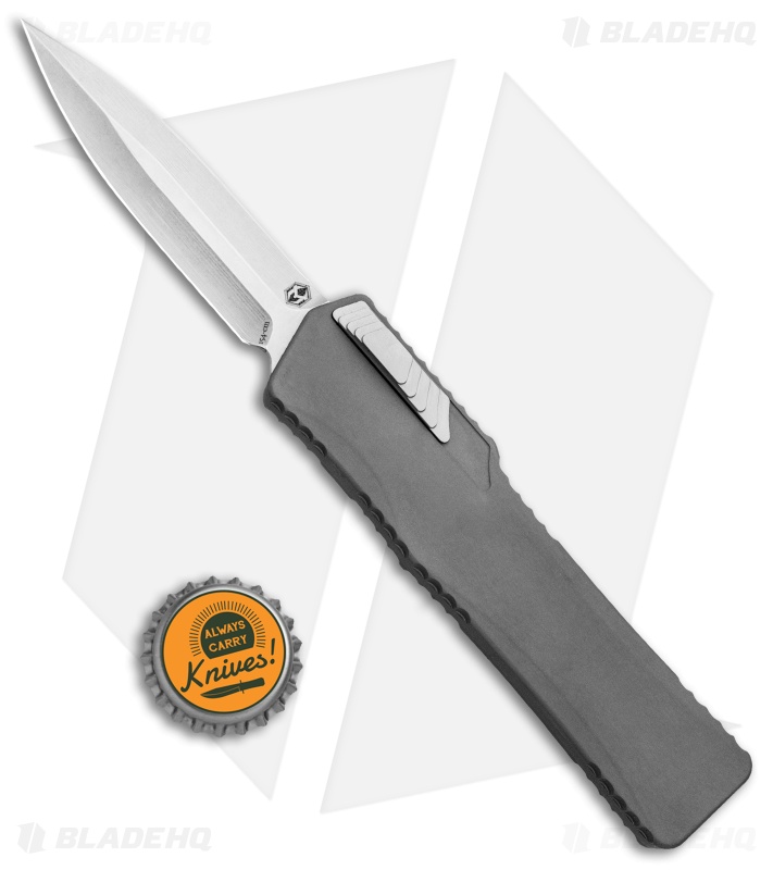 Heretic Knives Cleric Bayonet OTF Automatic Knife Gray (3.5" Stonewash)