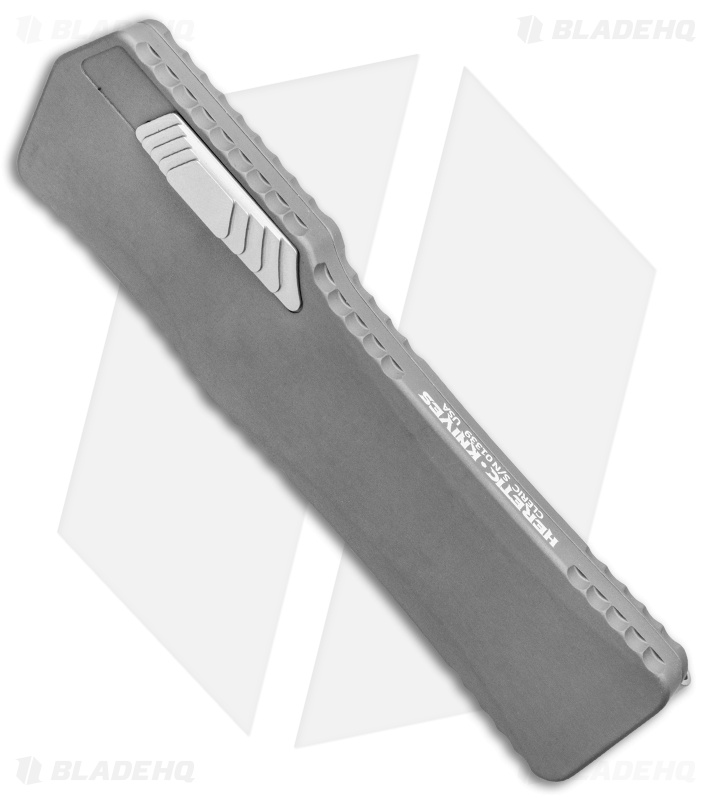 Heretic Knives Cleric Bayonet OTF Automatic Knife Gray (3.5" Stonewash)