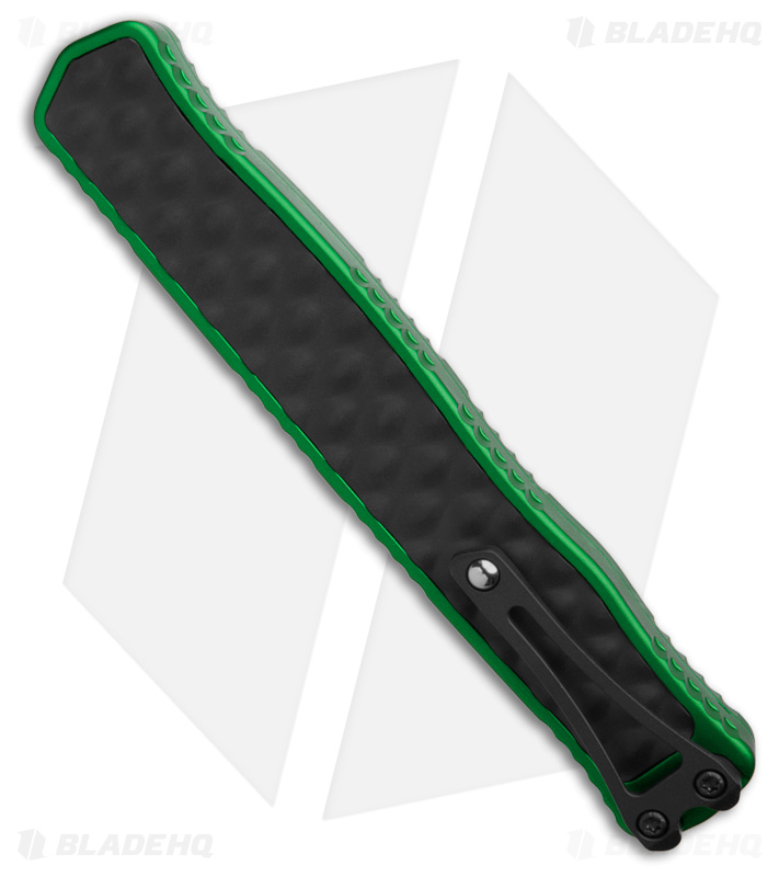 Heretic Knives Cleric II D/E Automatic Knife Green/Black (4.2" Two-Tone) 