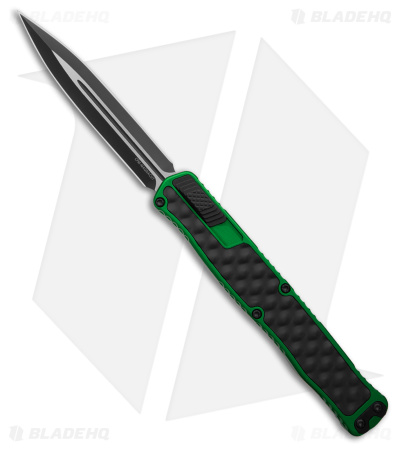 Heretic Knives Cleric II D/E Automatic Knife Green/Black (4.2" Two-Tone) 