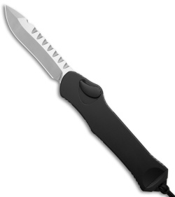 Heretic Knives Hydra MagnaCut S/A OTF Automatic Knife Black (3.6" Satin)