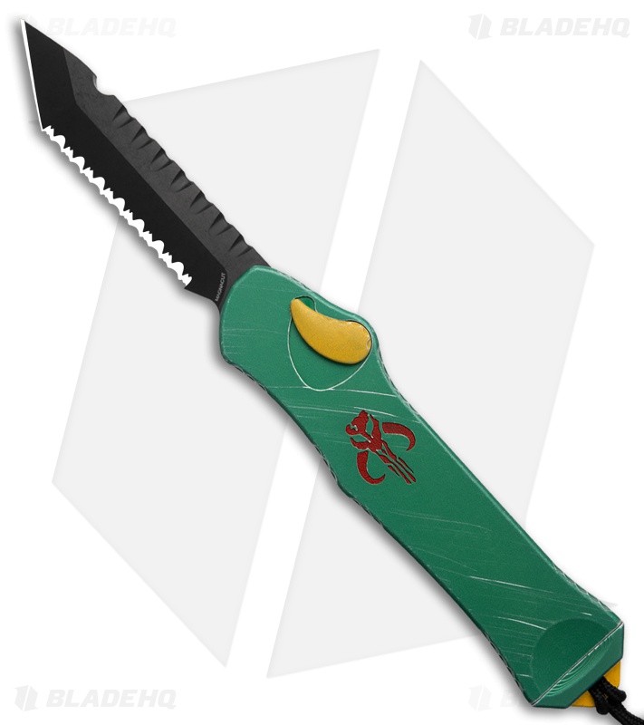Heretic Knives Hydra Tanto OTF Automatic Knife Bounty Hunter (3.6" DLC Serr)