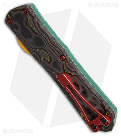 Heretic Knives Manticore E Bowie OTF Knife Bounty Hunter Al (3.1" Two-Tone)