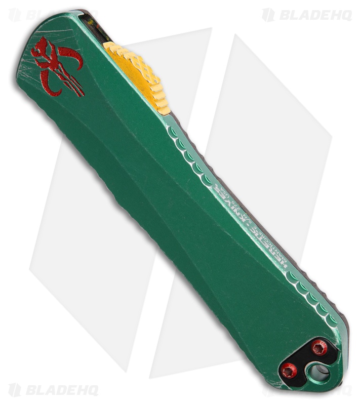 Heretic Knives Manticore E Bowie OTF Knife Bounty Hunter Al (3.1" Two-Tone)