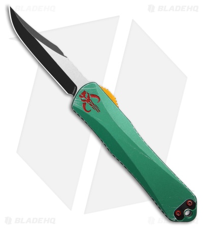 Heretic Knives Manticore E Bowie OTF Knife Bounty Hunter Al (3.1" Two-Tone)