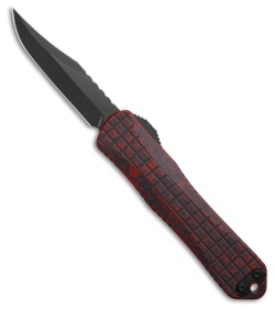 Heretic Knives Manticore E Bowie OTF Knife Breakthrough Red Frag Al (3.25" DLC)