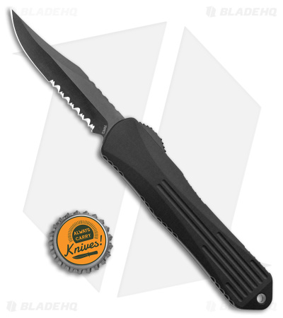 Heretic Knives Manticore E Bowie OTF Knife Purple Carbon Fiber (3.1" DLC Serr)