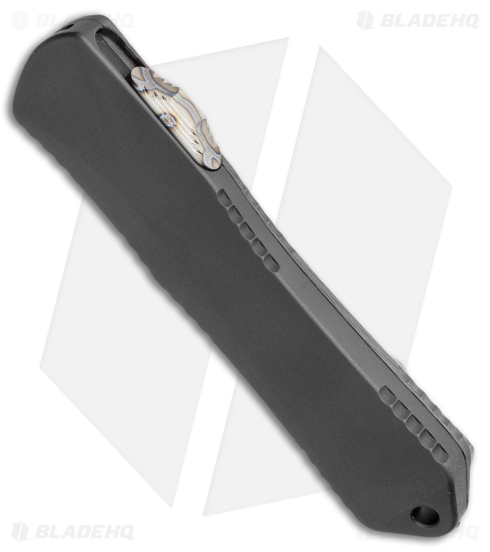 Heretic Knives Manticore-E D/A OTF Knife Black Tanto CF Back Cover (3.125" DLC)