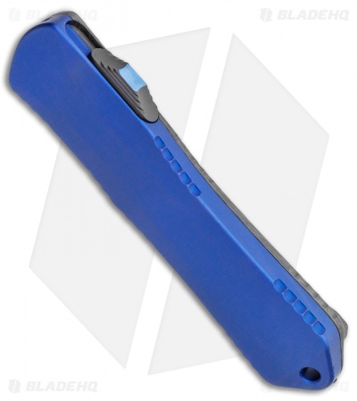 Heretic Knives Manticore-E D/A OTF Knife Blue Tanto CF Back Cover (3.125" DLC)
