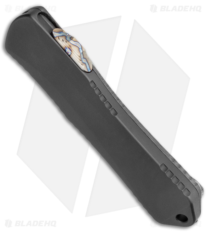 Heretic Knives Manticore-E D/A OTF Knife D/E Black/CF Back Cover (3.125" DLC)