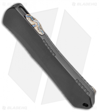 Heretic Knives Manticore-E D/A OTF Knife DLC Recurve CF Back Cover  (3.125" DLC)