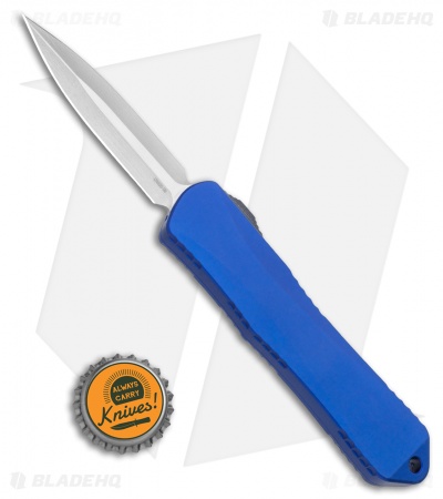 Heretic Knives Manticore-E D/A OTF Knife Blue D/E (3.125" Stoneweash)