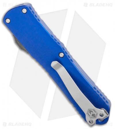 Heretic Knives Manticore-E D/A OTF Knife Blue D/E (3.125" Stoneweash)