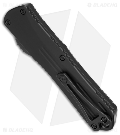 Heretic Knives Manticore-E D/A OTF Knife DLC Recurve  (3.25" TiN)