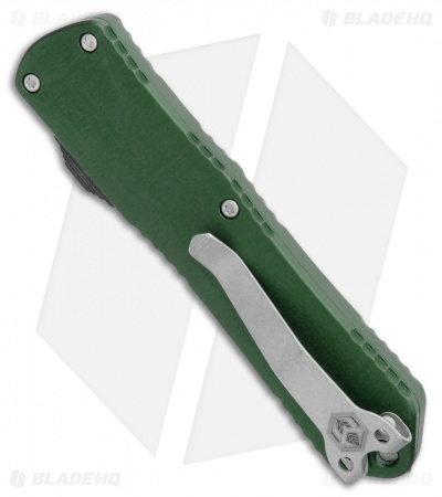 Heretic Knives Manticore-E D/A OTF Knife Green D/E (3.125" Battleworn)
