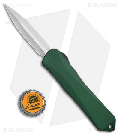 Heretic Knives Manticore-E D/A OTF Knife Green Dagger (3.125" Stonewash)